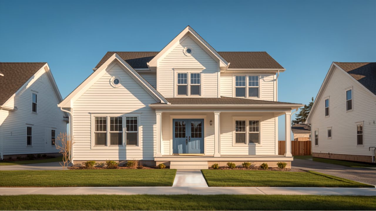 A newly built home ready for painting in Greater Moncton